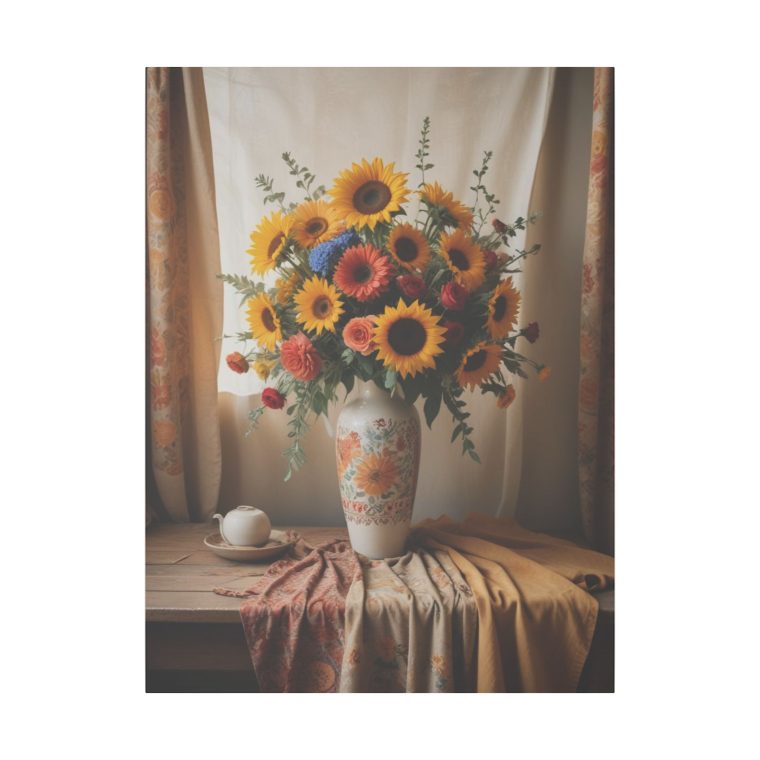 Vintage Simplicity Boho Vase of Flowers in Art - Image 21