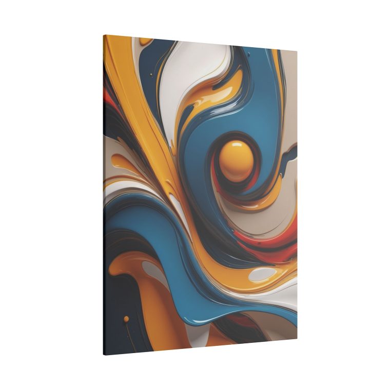 Flowing Harmony Modern Abstract Oil Art for Contemporary Interiors - Image 6