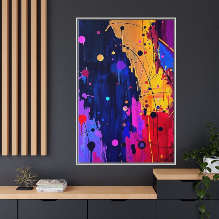 Abstract Hallway Wall Art Long Canvas Print - Image 36