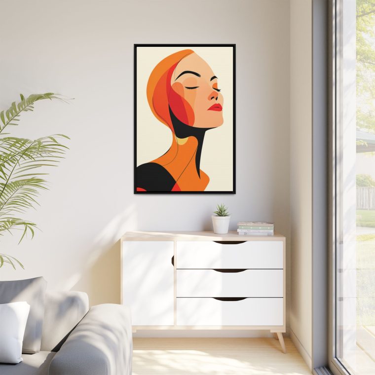 Large Abstract Face Art for Living Room Statement Wall Décor - Image 11