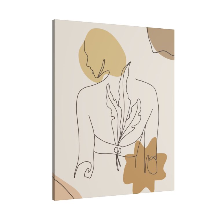 Minimalist Women Body Line Art Canvas Print - Image 26