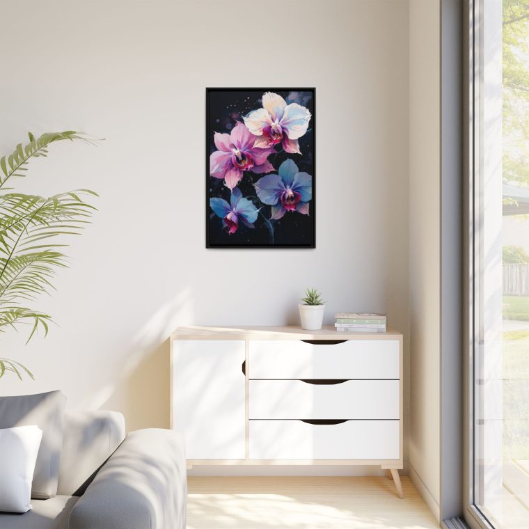 Ethereal Orchids Abstract Canvas Art of Love and Strength - Image 3