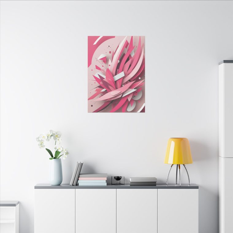 Explosive Pink Geometry Abstract Layers and Dynamic Design - Image 8