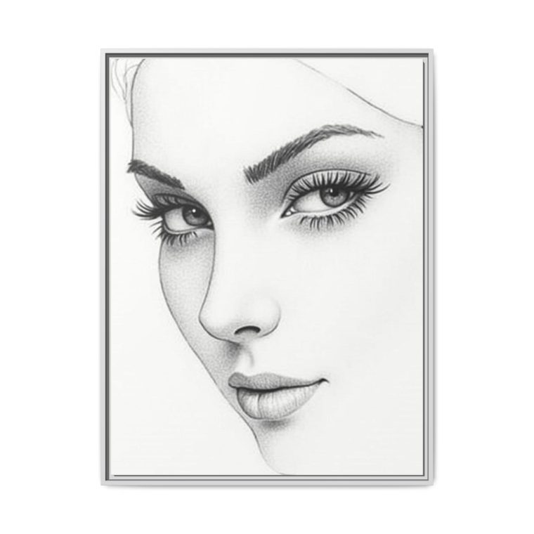 Abstract Line Art Face Wall Décor Perfect for Modern Interiors - Image 17