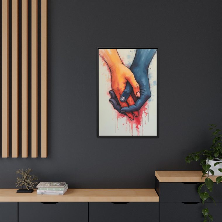 Connected Lines Minimalist Art of Intertwined Hands - Image 8