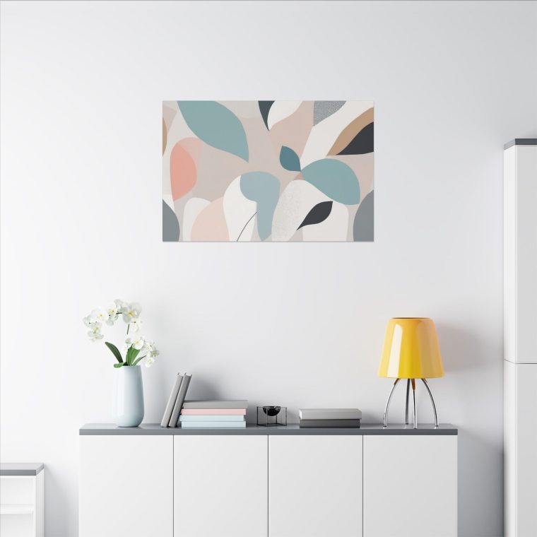 Botanical Bliss: Abstract Leaf Pattern Wall Art for Modern Interiors - Image 20
