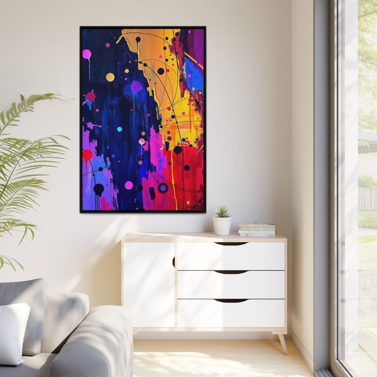 Abstract Hallway Wall Art Long Canvas Print - Image 31