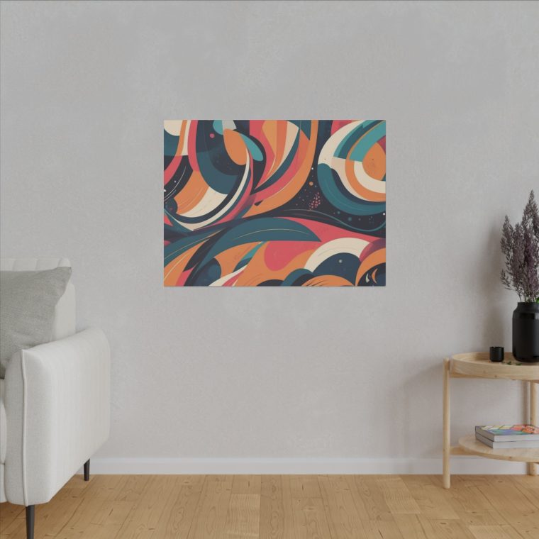 Dynamic Curves Modern Abstract Wall Art Pattern - Image 7