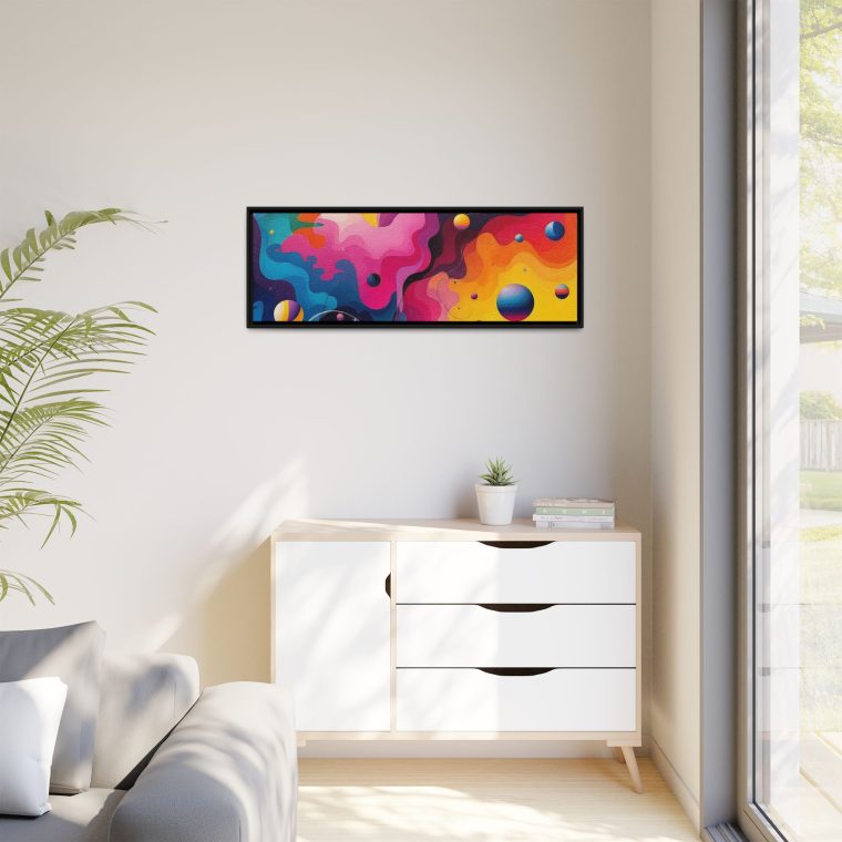 Modern Abstract Paint Swirls Large Canvas Wall Art - Image 23
