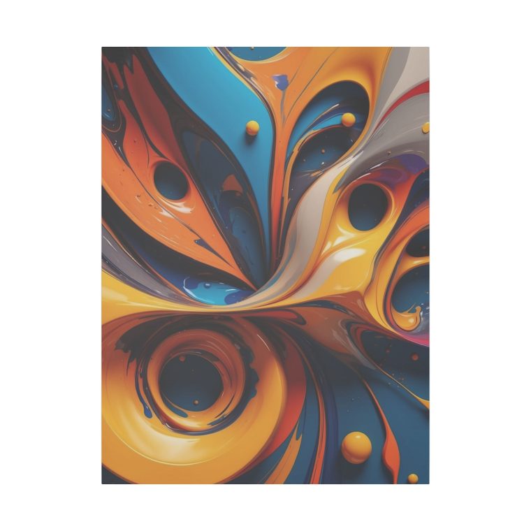 Swirling Energy Abstract Modern Oil Painting for Artistic Wall Decor - Image 13