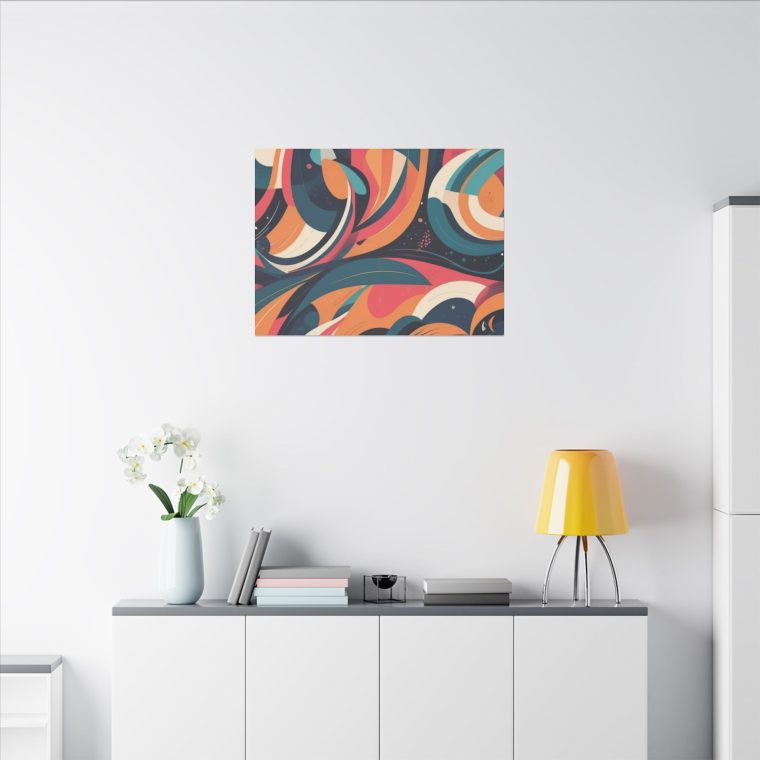 Dynamic Curves Modern Abstract Wall Art Pattern - Image 8