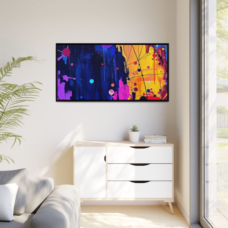 Abstract Hallway Wall Art Long Canvas Print - Image 23