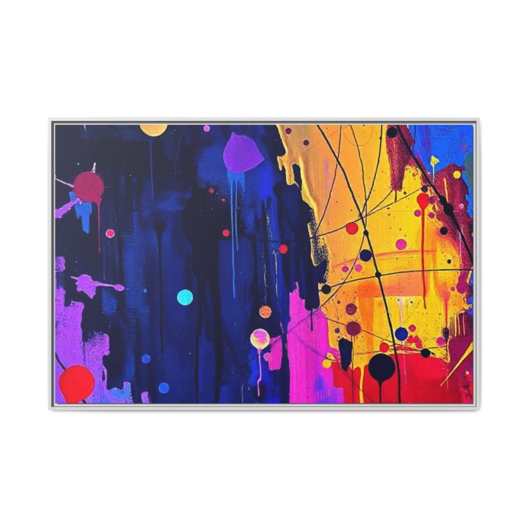 Abstract Hallway Wall Art Long Canvas Print - Image 41