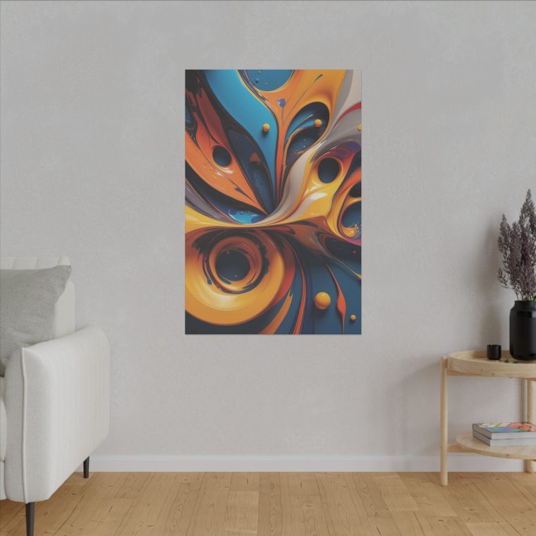 Swirling Energy Abstract Modern Oil Painting for Artistic Wall Decor - Image 11