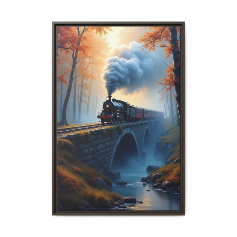 Steam Locomotive Canvas Wall Art - Image 7