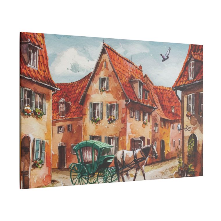 Tranquil German Village A Peaceful Watercolor Illustration - Image 10
