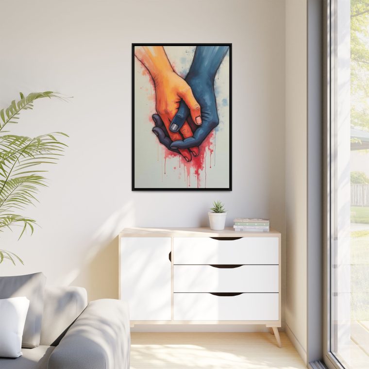 Connected Lines Minimalist Art of Intertwined Hands - Image 11