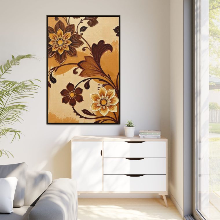 Brown Floral Wall Art to Brighten Your Space - Image 3