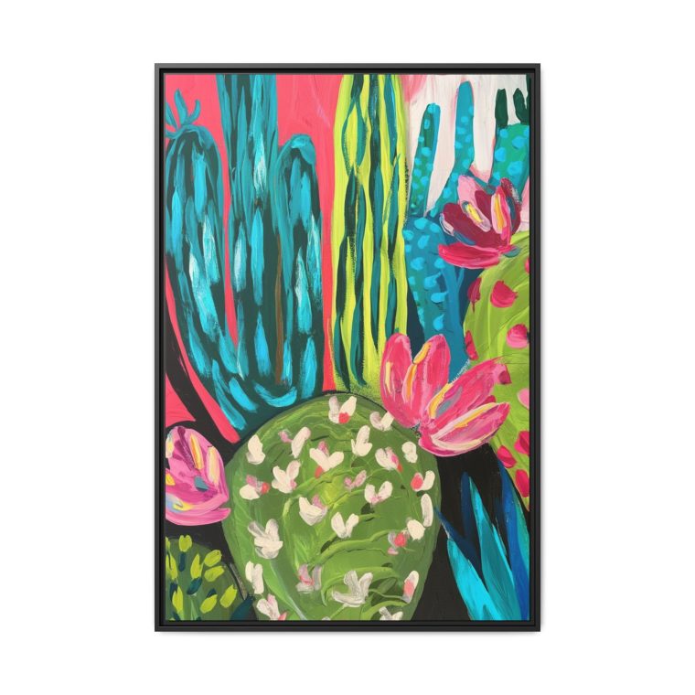 Maximalist Cactus Floral Abstract Art for Modern Spaces - Image 5