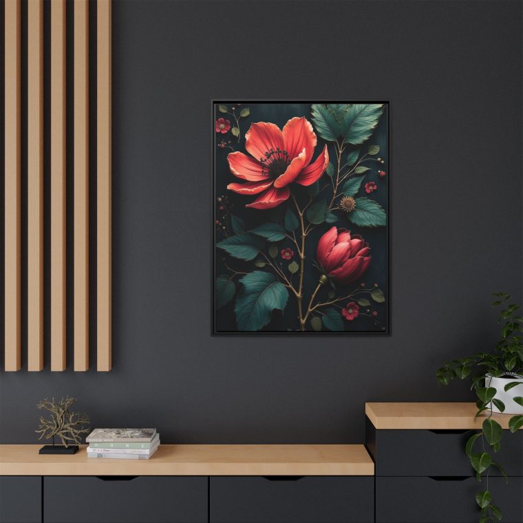Obsidian Blooms Moody Wall Art Décor - Image 12