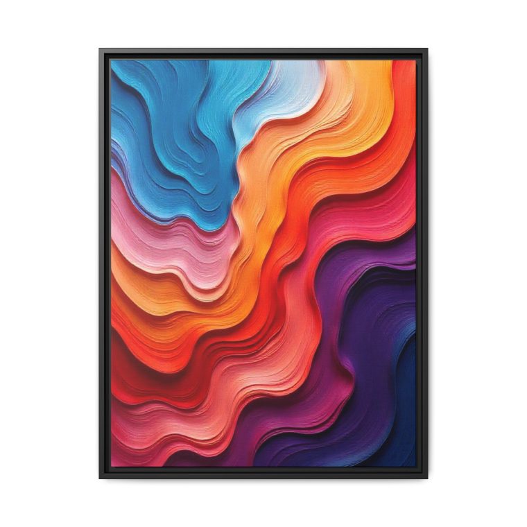 Ultra modern large abstract wall art featuring vibrant colors and bold, dynamic shapes to make a powerful statement in any space.