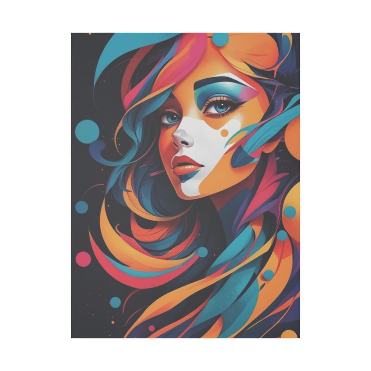 Vivid Portrait Abstract Expression with Dynamic Colors and Flow - Image 13