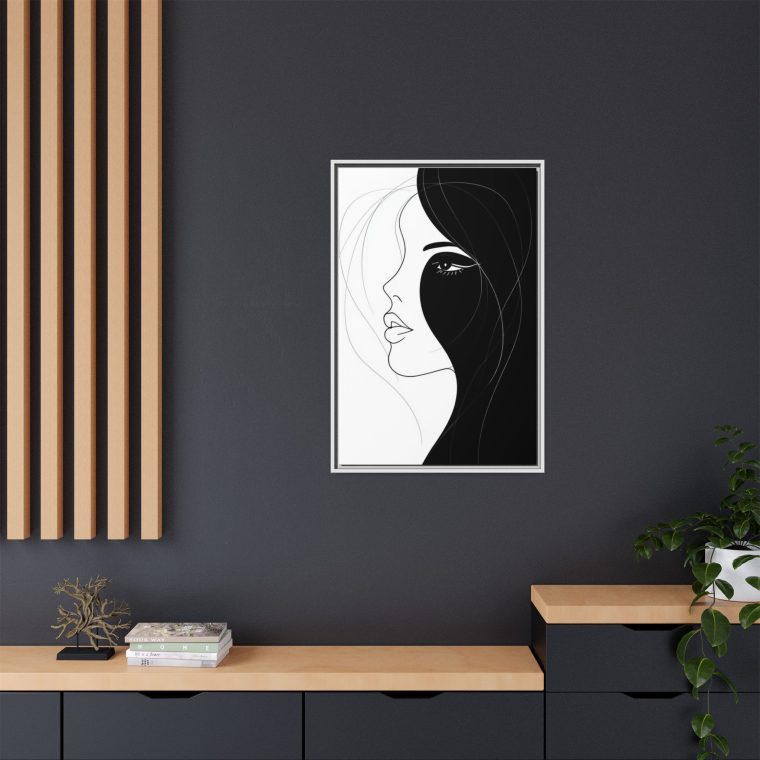 Contemporary Abstract Face Wall Art Unique Canvas Painting - Image 20