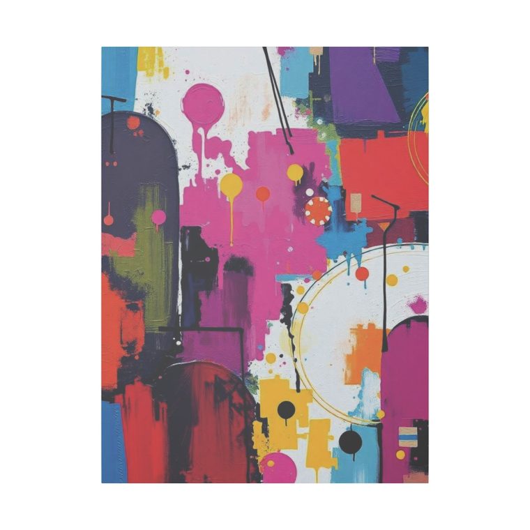 Vivid Fusion Wall Art A Dance of Colors and Textures - Image 13