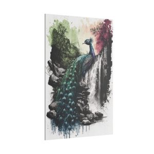 Watercolor Painting of a Beautiful Peacock Elegance in Art