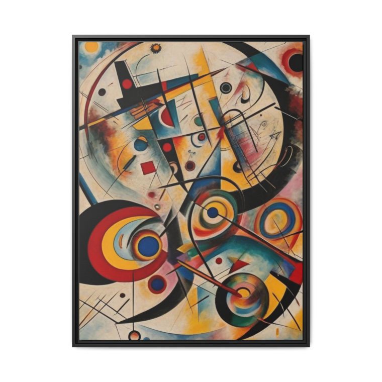 Bold Geometric Abstract Canvas Print Modern Living Room Wall Art - Image 9