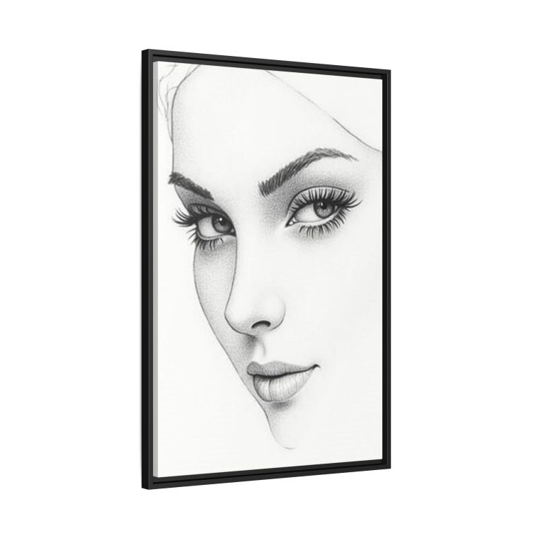 Abstract Line Art Face Wall Décor Perfect for Modern Interiors - Image 2