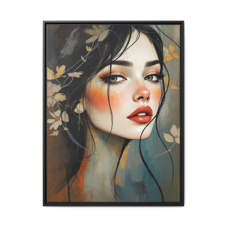 Abstract Boho Woman Face - Natural Aesthetic Wall Art - Image 13