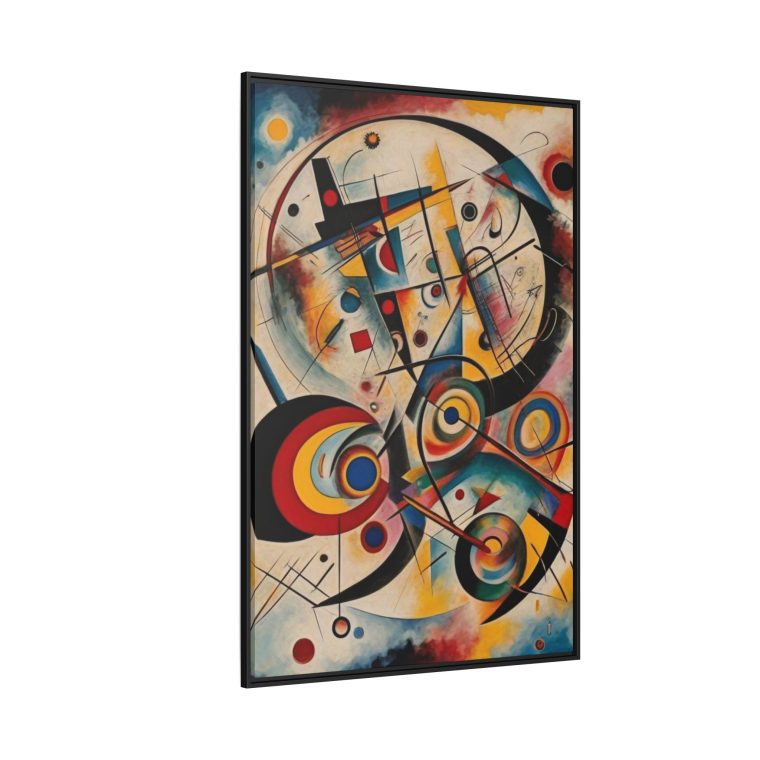 Bold Geometric Abstract Canvas Print Modern Living Room Wall Art - Image 2