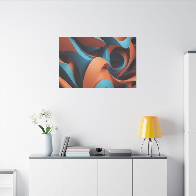 Dynamic Curves Modern Abstract 3d Wall Design - Image 8