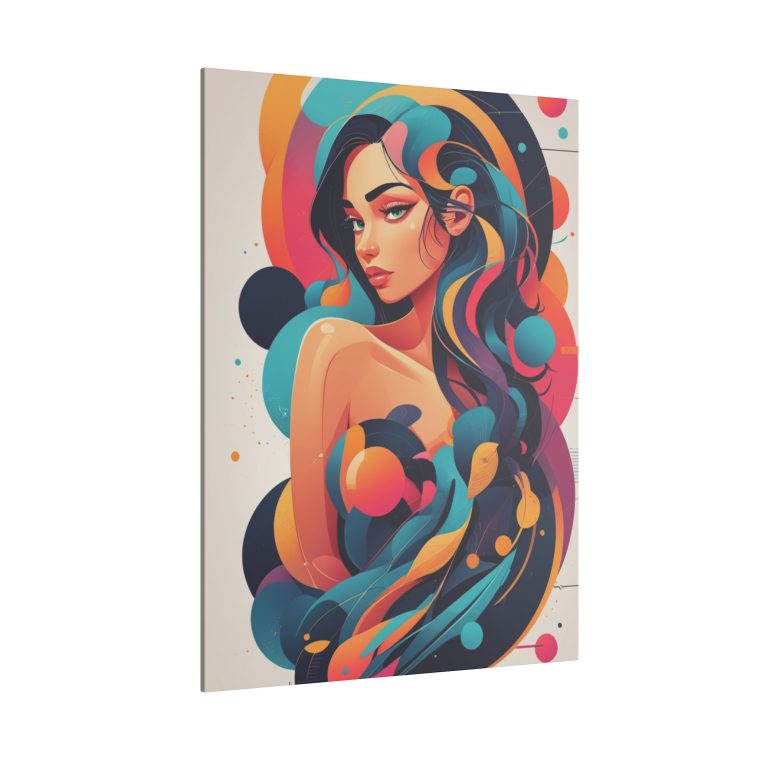 Modern Vibrance Abstract Portrait Wall Art Masterpiece - Image 14