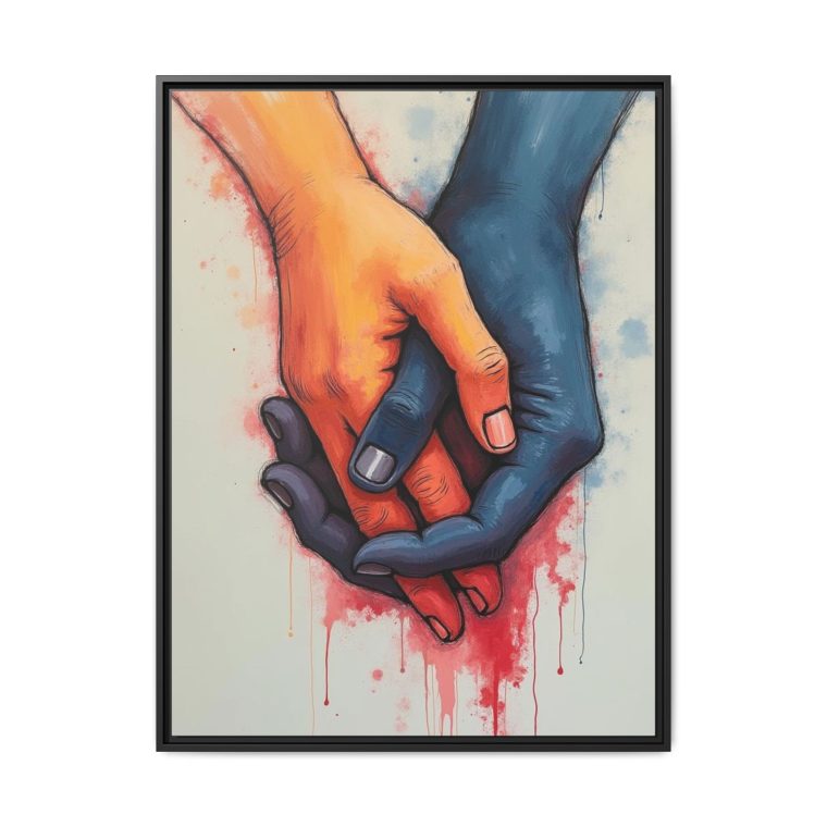 Connected Lines Minimalist Art of Intertwined Hands - Image 13