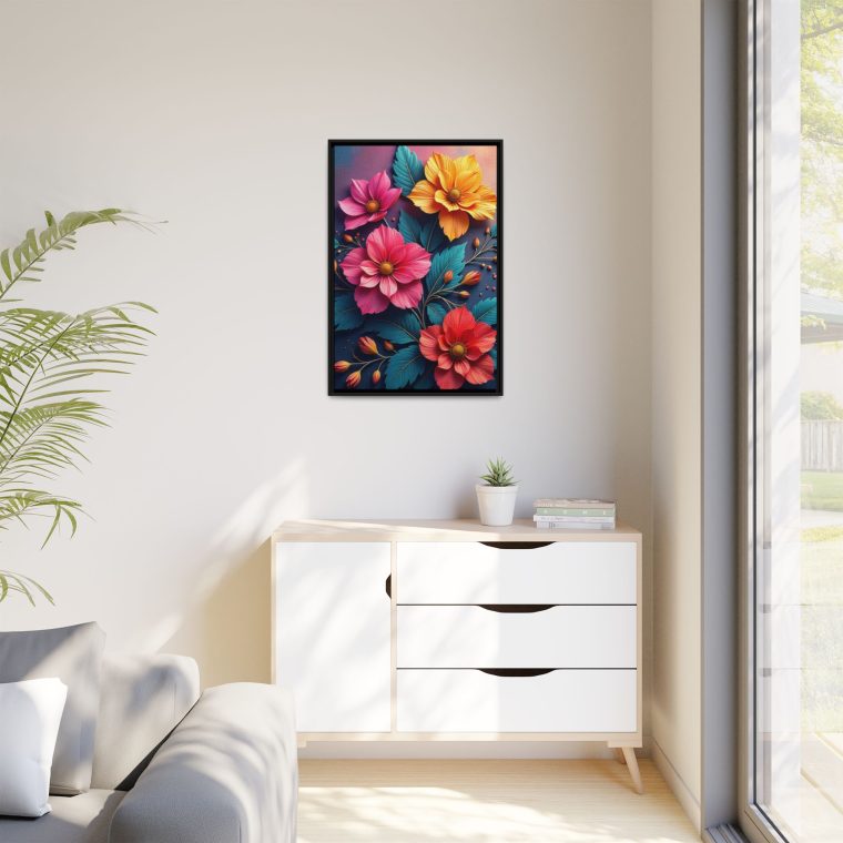 Vibrant Floral Canvas Art Homes Decor - Image 3
