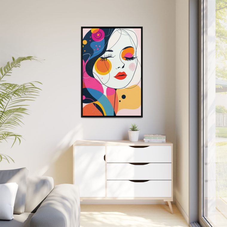 Large Abstract Face Art Wall Print Perfect for Bedrooms or Offices - Image 11