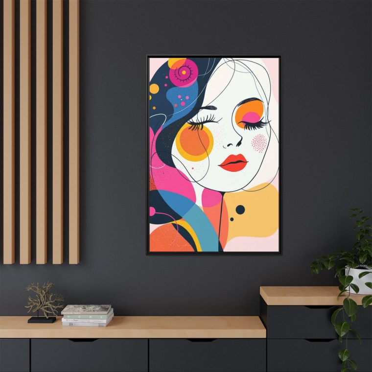 Large Abstract Face Art Wall Print Perfect for Bedrooms or Offices - Image 12