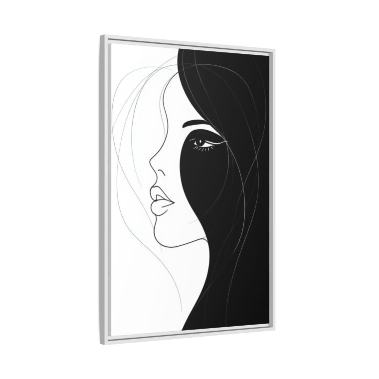 Contemporary Abstract Face Wall Art Unique Canvas Painting - Image 18