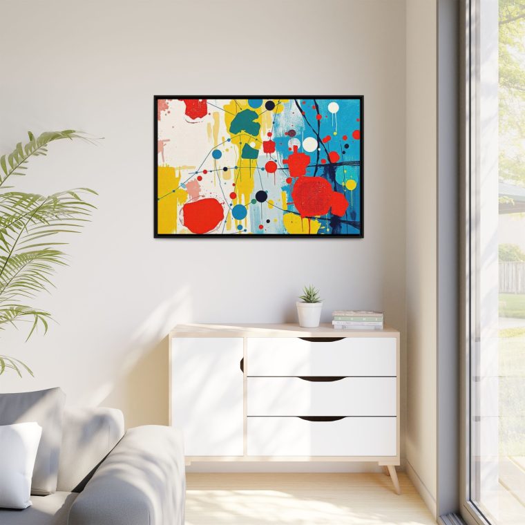 Abstract Kitchen Canvas Print Modern Dining Decor - Image 7