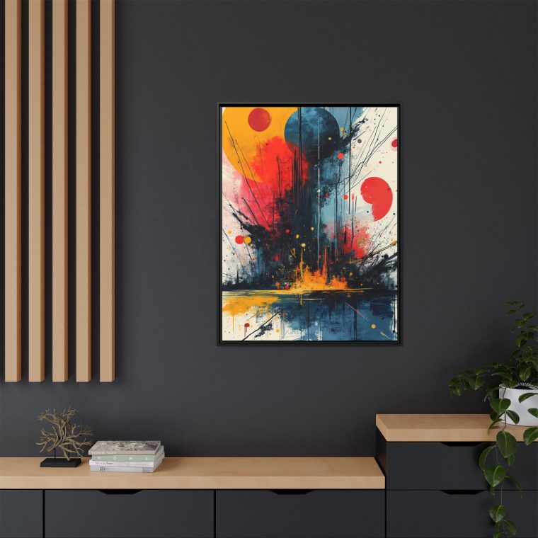 Minimalist Abstract Lines Wall Art Black and White Canvas - Image 12