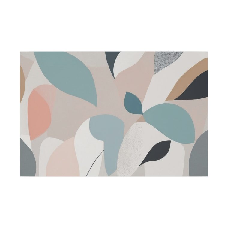 Botanical Bliss: Abstract Leaf Pattern Wall Art for Modern Interiors - Image 25