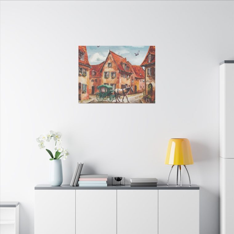 Tranquil German Village A Peaceful Watercolor Illustration - Image 8