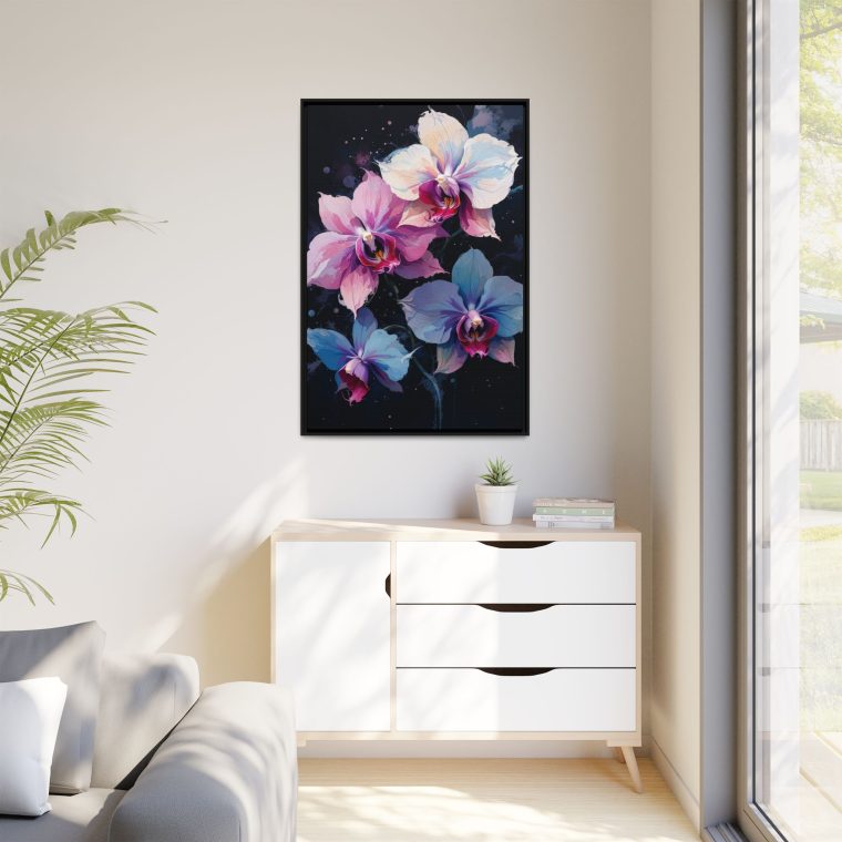 Ethereal Orchids Abstract Canvas Art of Love and Strength - Image 7