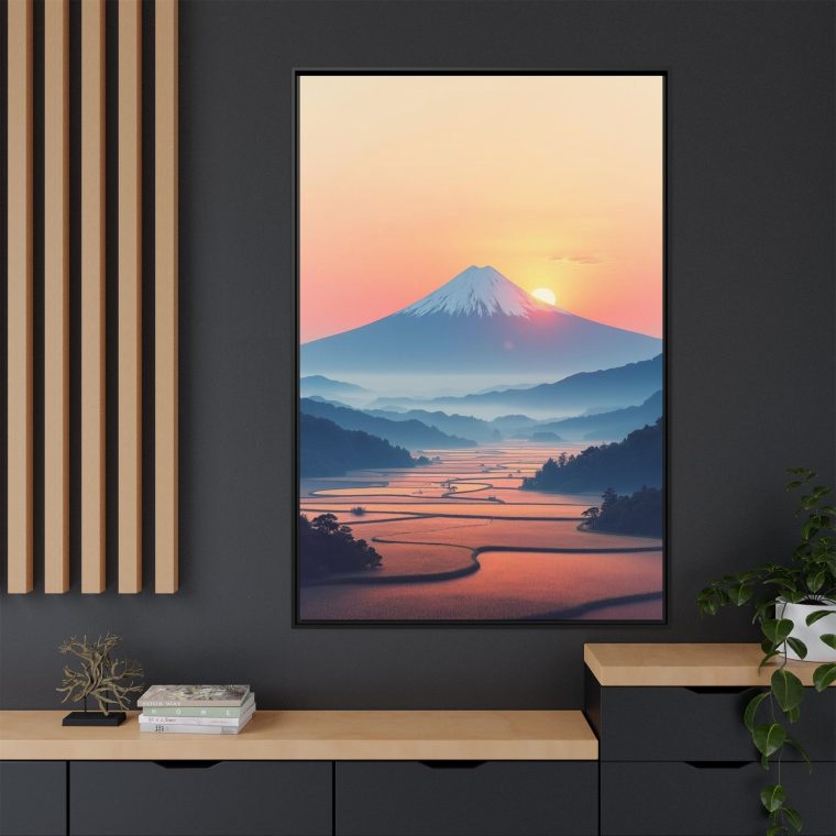 Modern Mount Fuji Canvas Print Japanese Wall Decor - Image 4