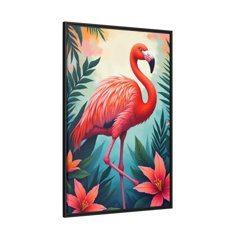 Flamingo Bliss Tropical Canvas Art with Modern Flair - Image 10