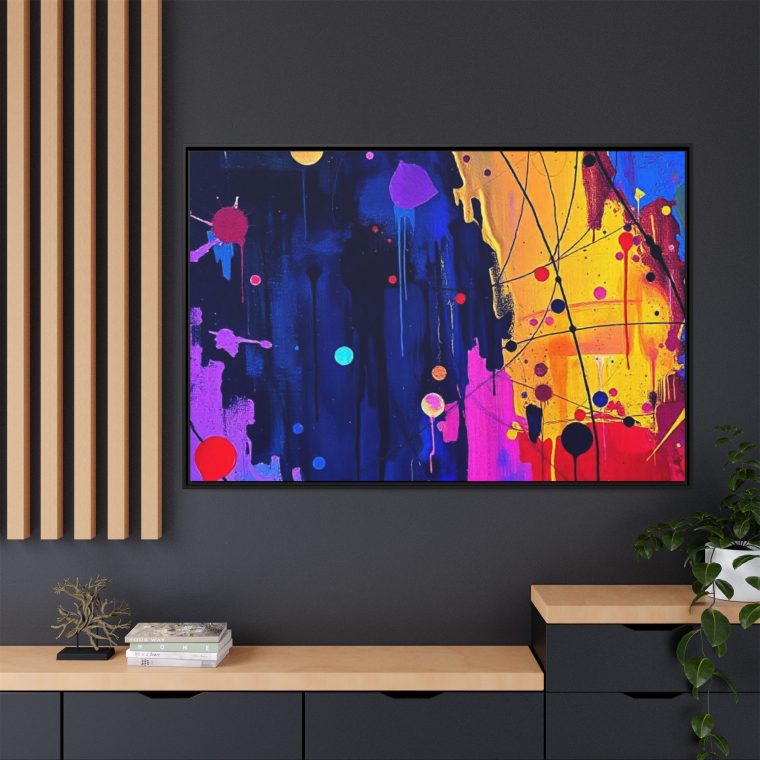 Abstract Hallway Wall Art Long Canvas Print - Image 40