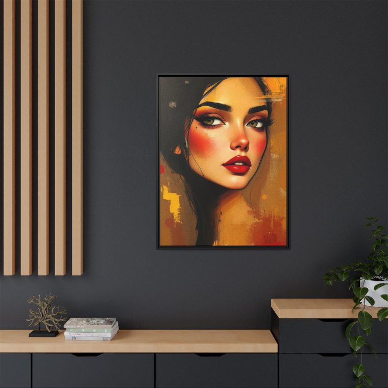 Bohemian Line Art Face - Minimalist Canvas Wall Decor - Image 16