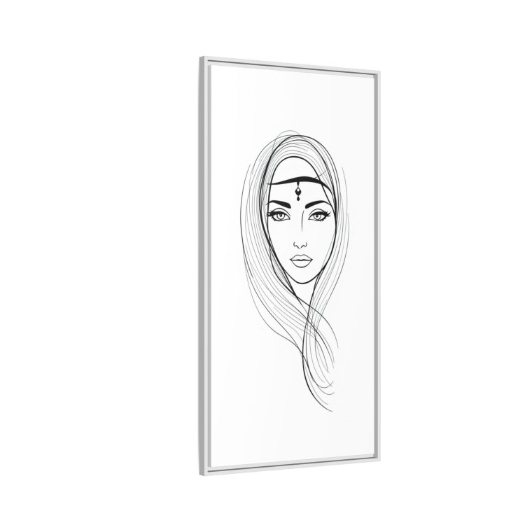 Framed Abstract Face Wall Art Contemporary and Chic Design - Image 26